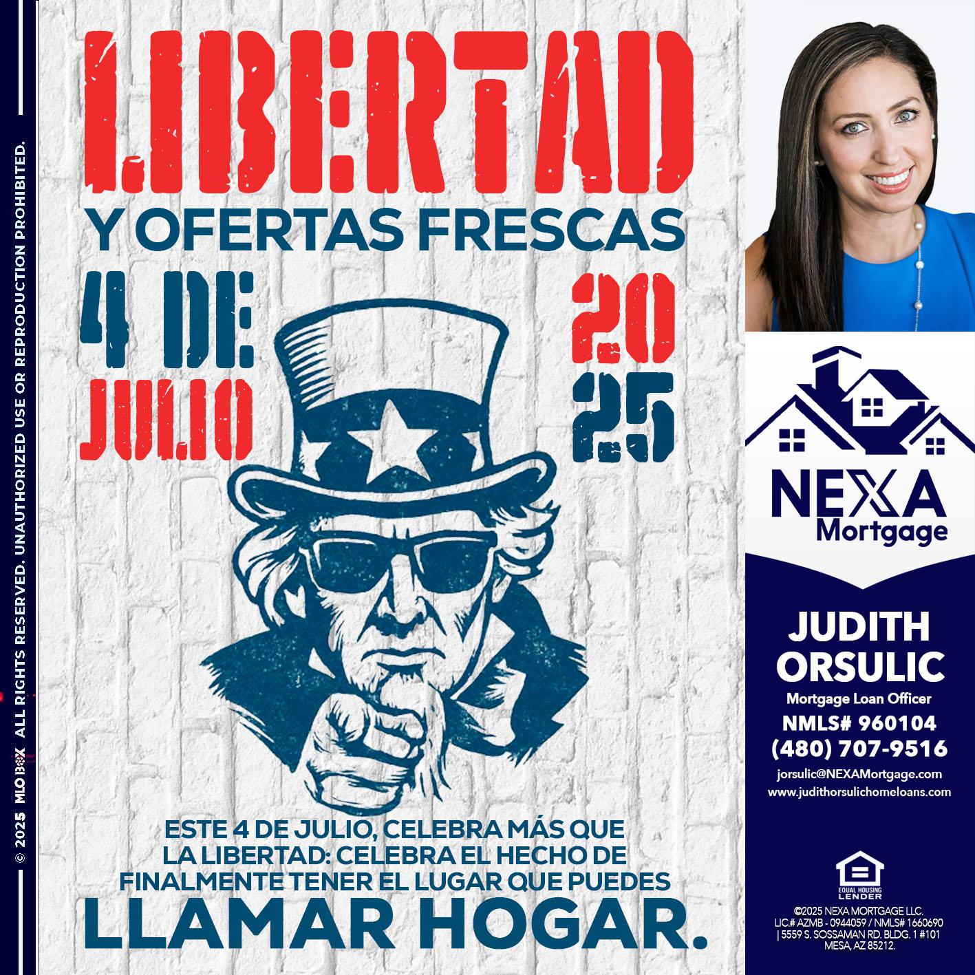 LIBERTAD - Judith Orsulic -Mortgage Loan Officer