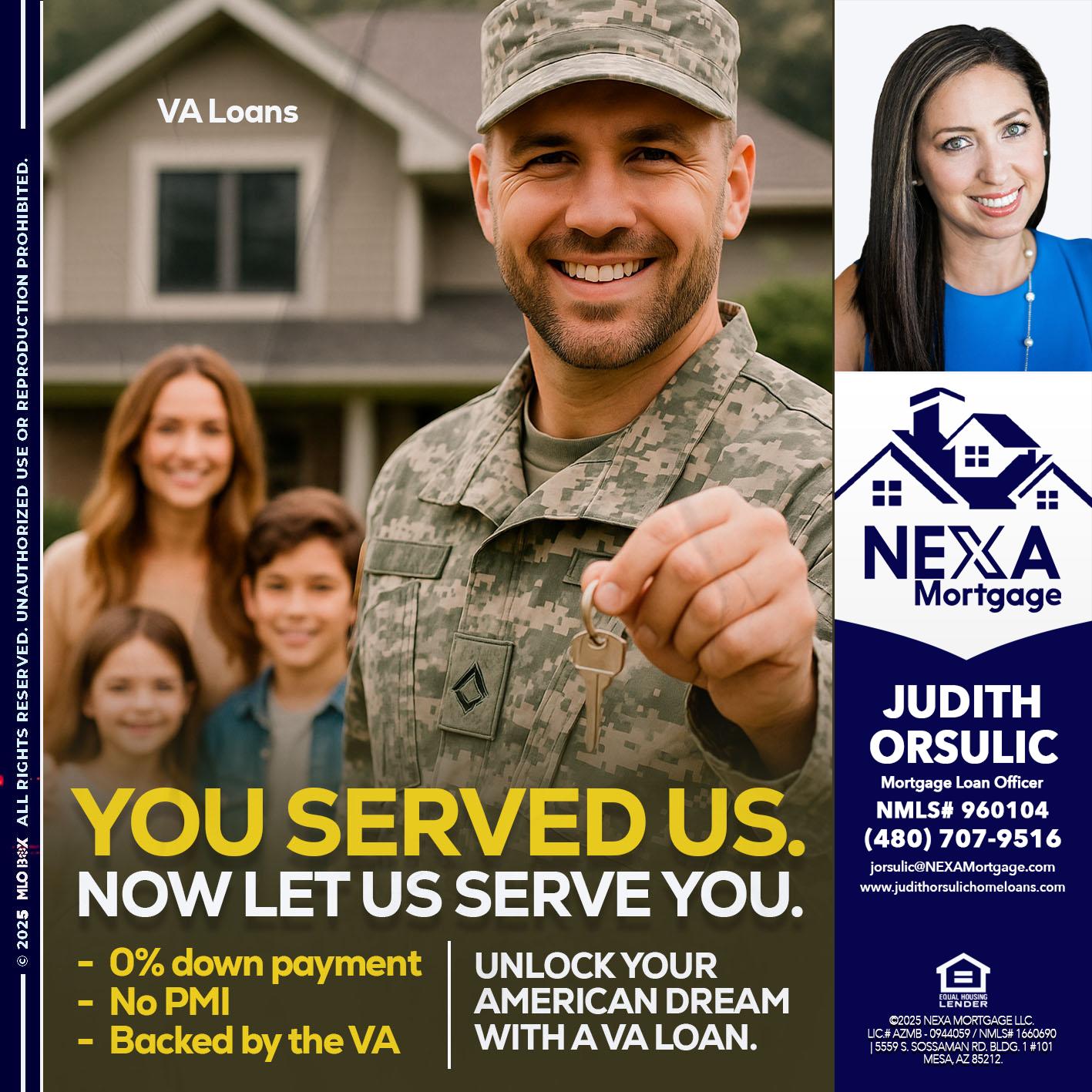 YOU DESERVED - Judith Orsulic -Mortgage Loan Officer