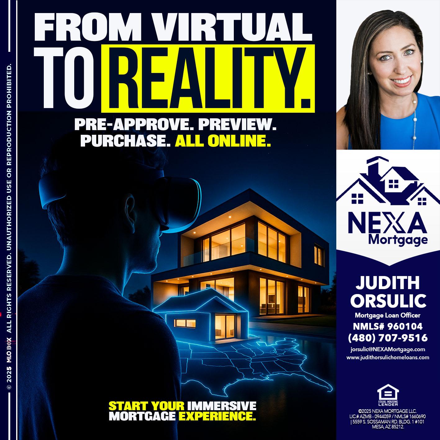 FROM VIRTUAL - Judith Orsulic -Mortgage Loan Officer