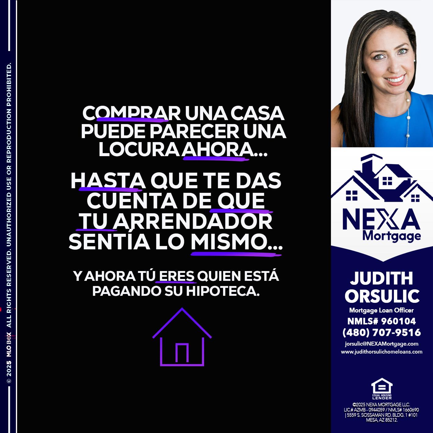 COMPRAR UNA CASA - Judith Orsulic -Mortgage Loan Officer