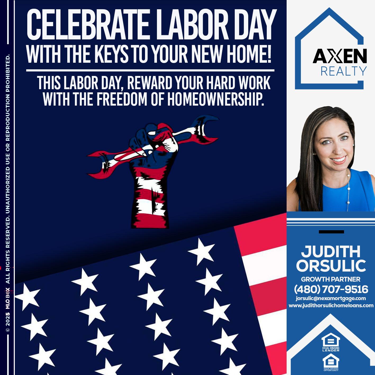 LABOR DAY - Judith Orsulic -Mortgage Loan Officer