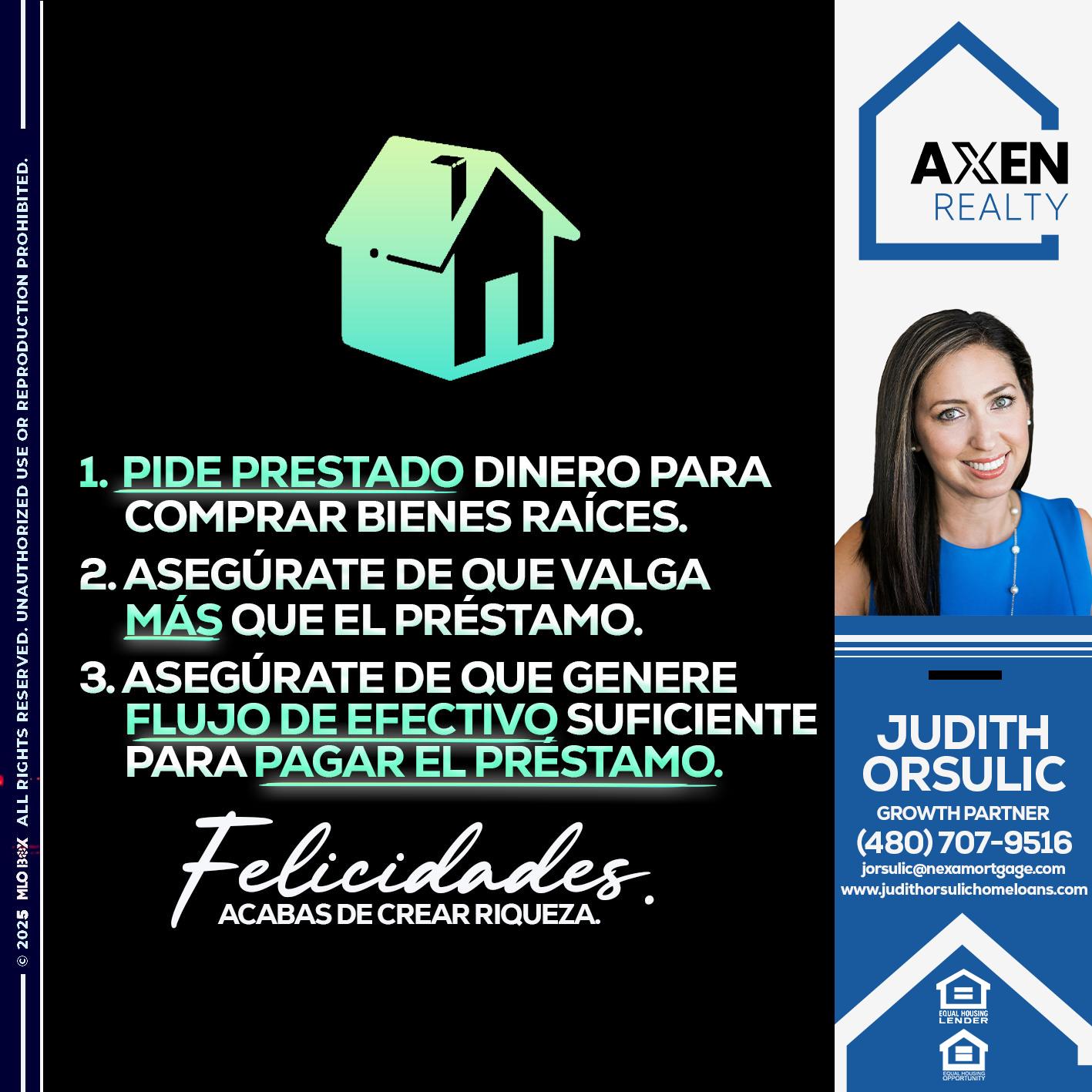 BORROW MONEY - Judith Orsulic -Mortgage Loan Officer