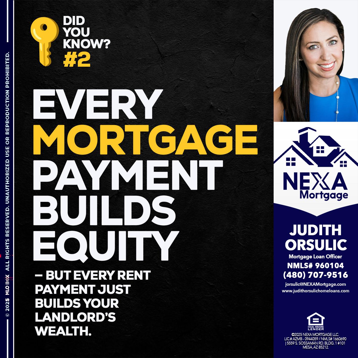 DID YOU KNOW? - Judith Orsulic -Mortgage Loan Officer