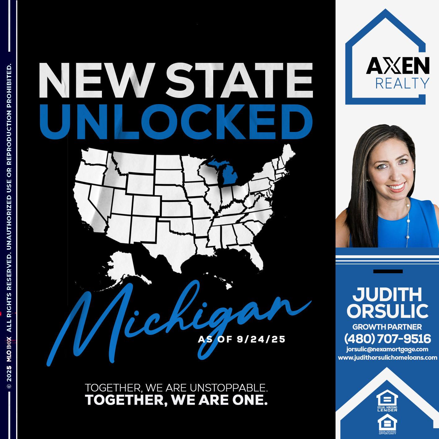 MICHIGAN UNLOCKED - Judith Orsulic -Mortgage Loan Officer