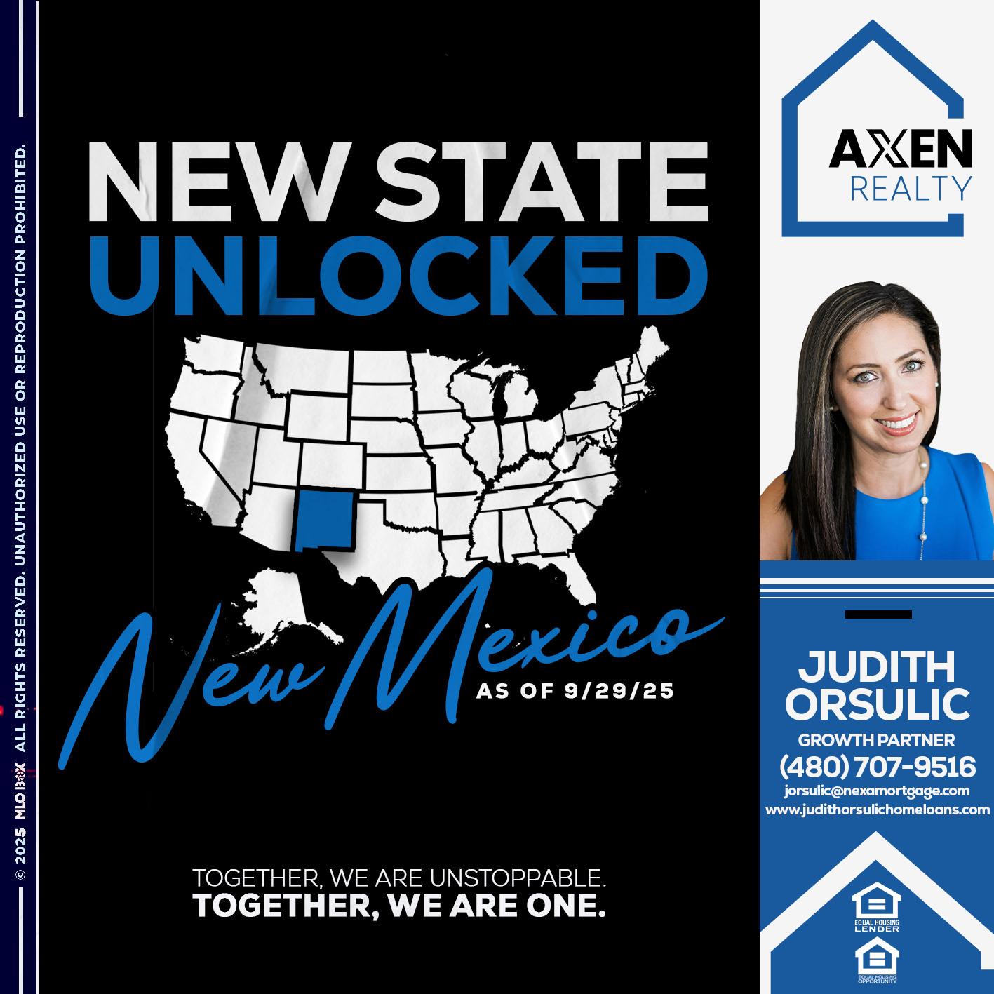 NEW MEXICO - Judith Orsulic -Mortgage Loan Officer