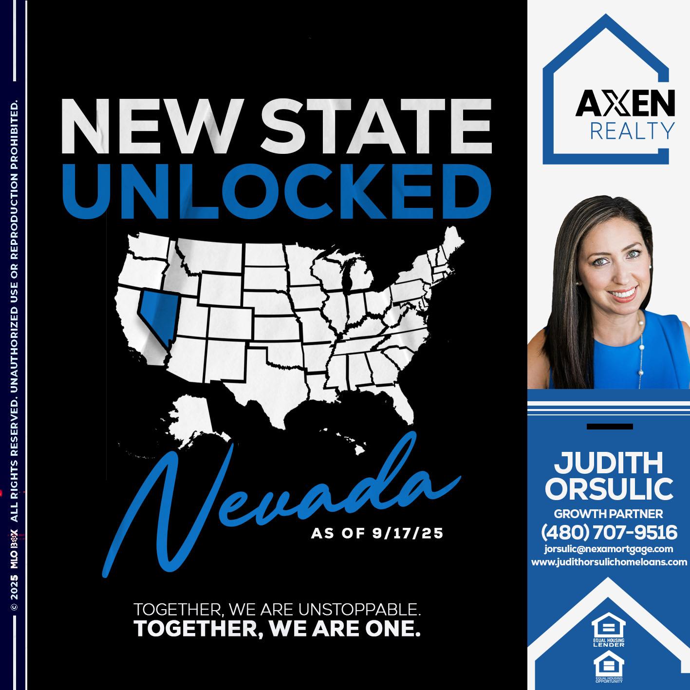 NEVADA - Judith Orsulic -Mortgage Loan Officer