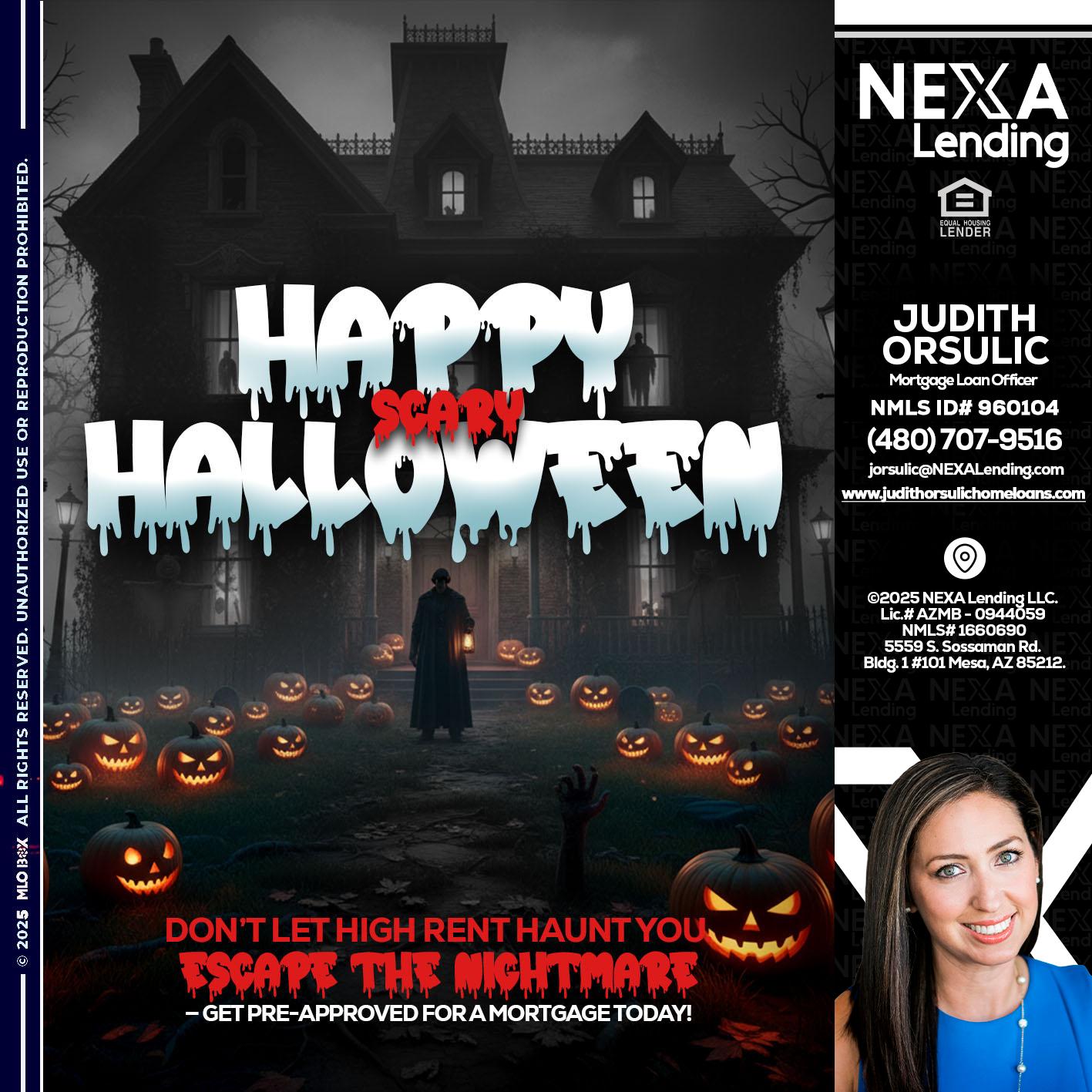 HAPPY HALLOWEEN - Judith Orsulic -Mortgage Loan Officer