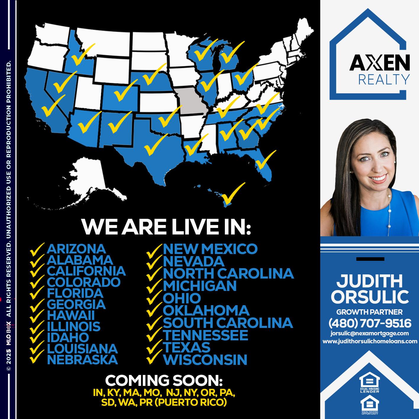 WE ARE LIVE IN HAWAII - Judith Orsulic -Mortgage Loan Officer
