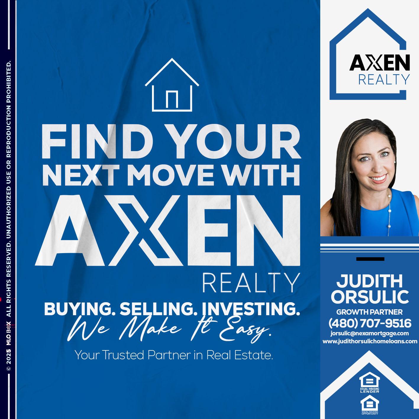 FIND YOUR - Judith Orsulic -Mortgage Loan Officer
