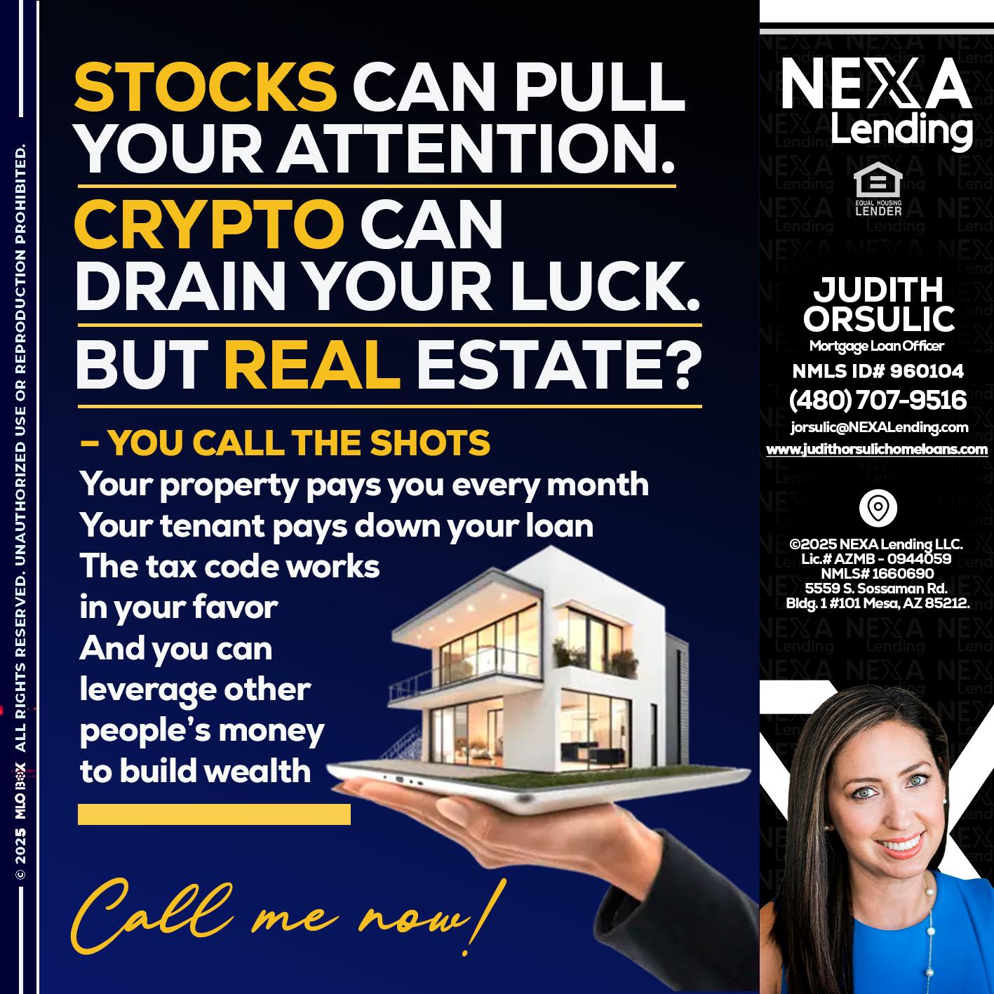 STOCK YOUR - Judith Orsulic -Mortgage Loan Officer