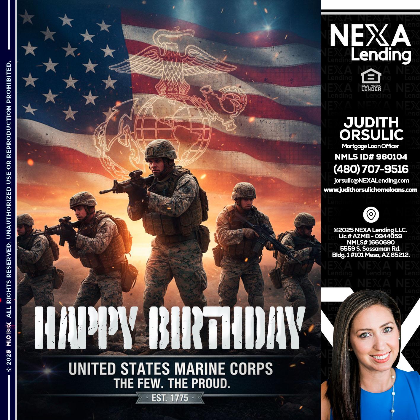 happy birthday - Judith Orsulic -Mortgage Loan Officer