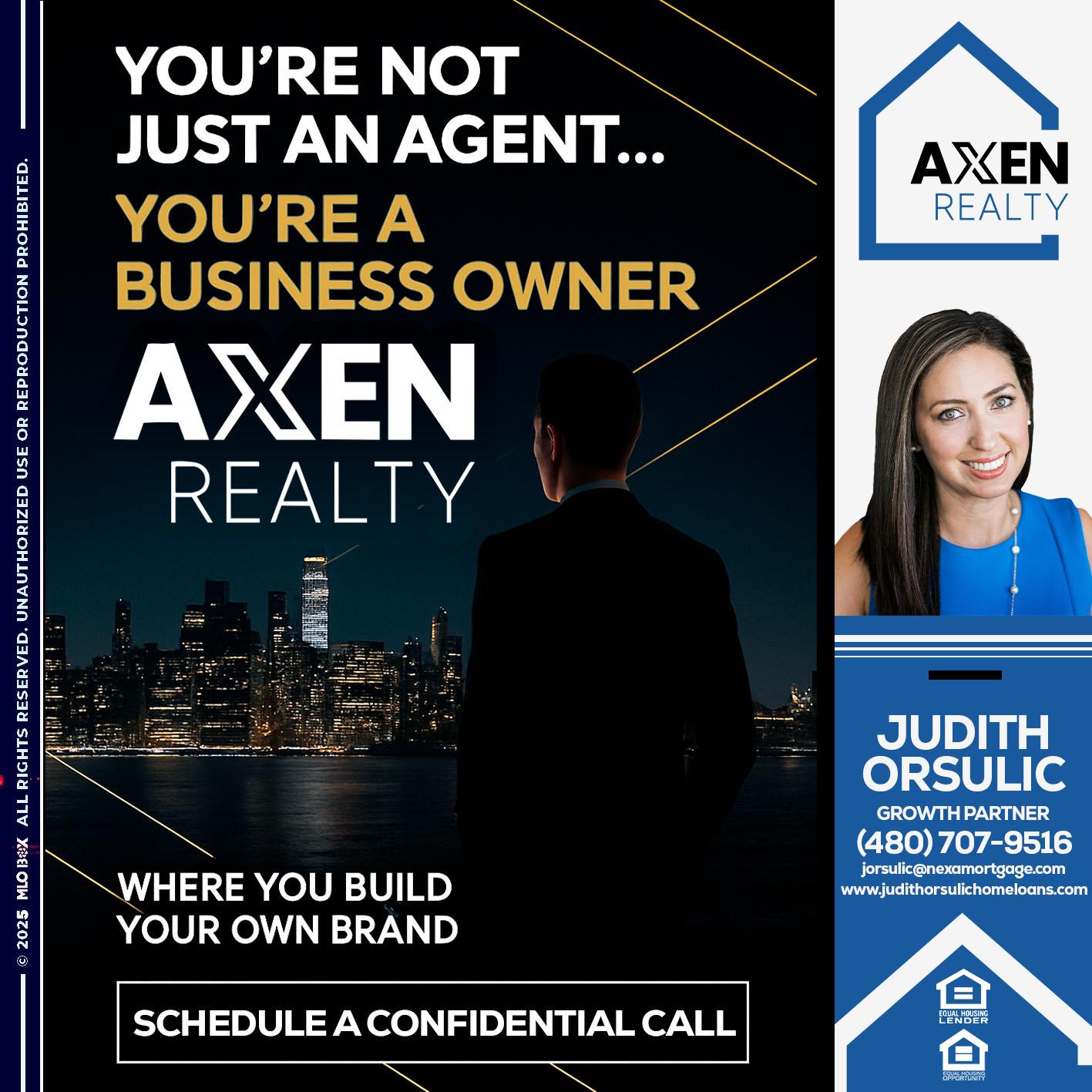 YOU'RE NOT - Judith Orsulic -Mortgage Loan Officer