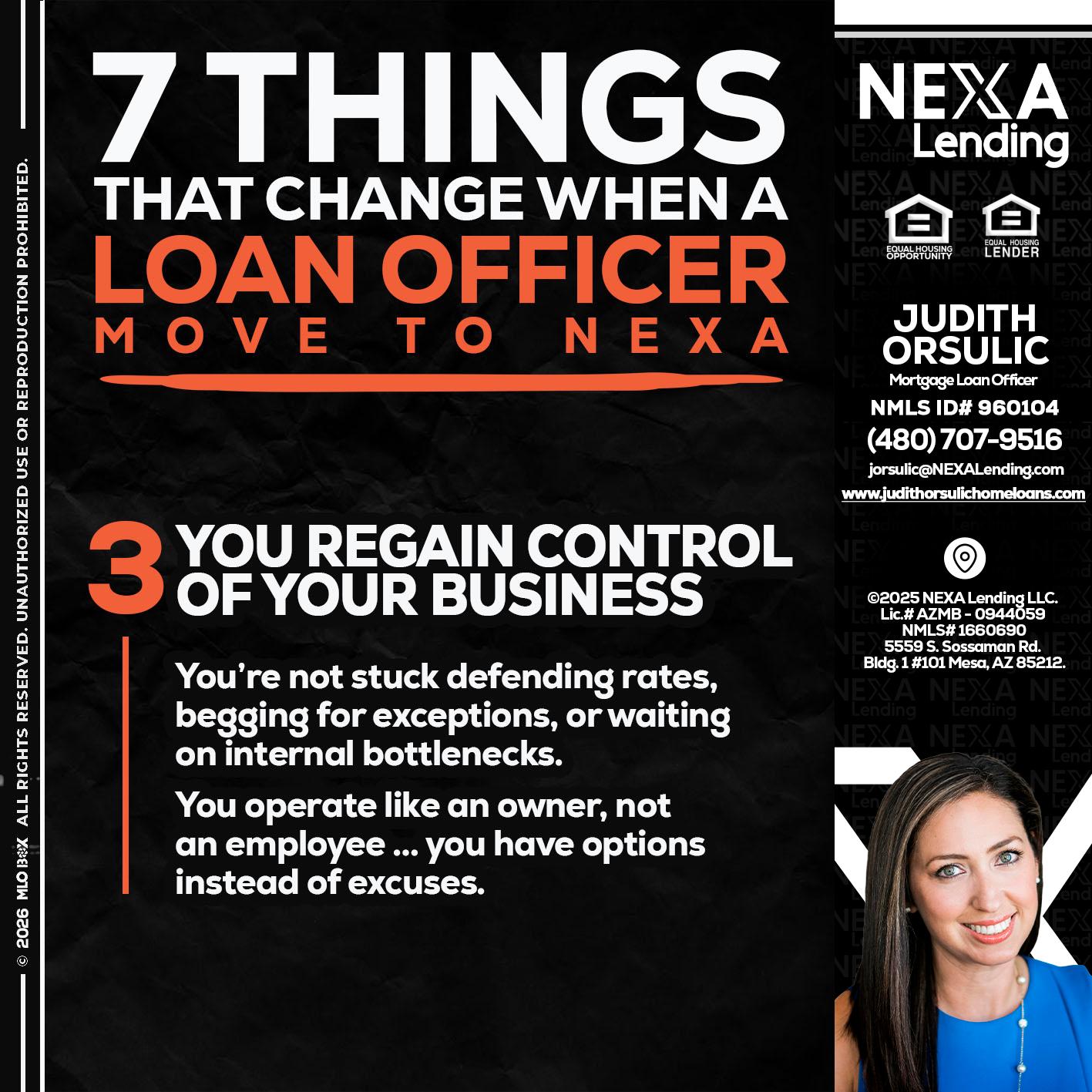 7 things (3) - Judith Orsulic -Mortgage Loan Officer