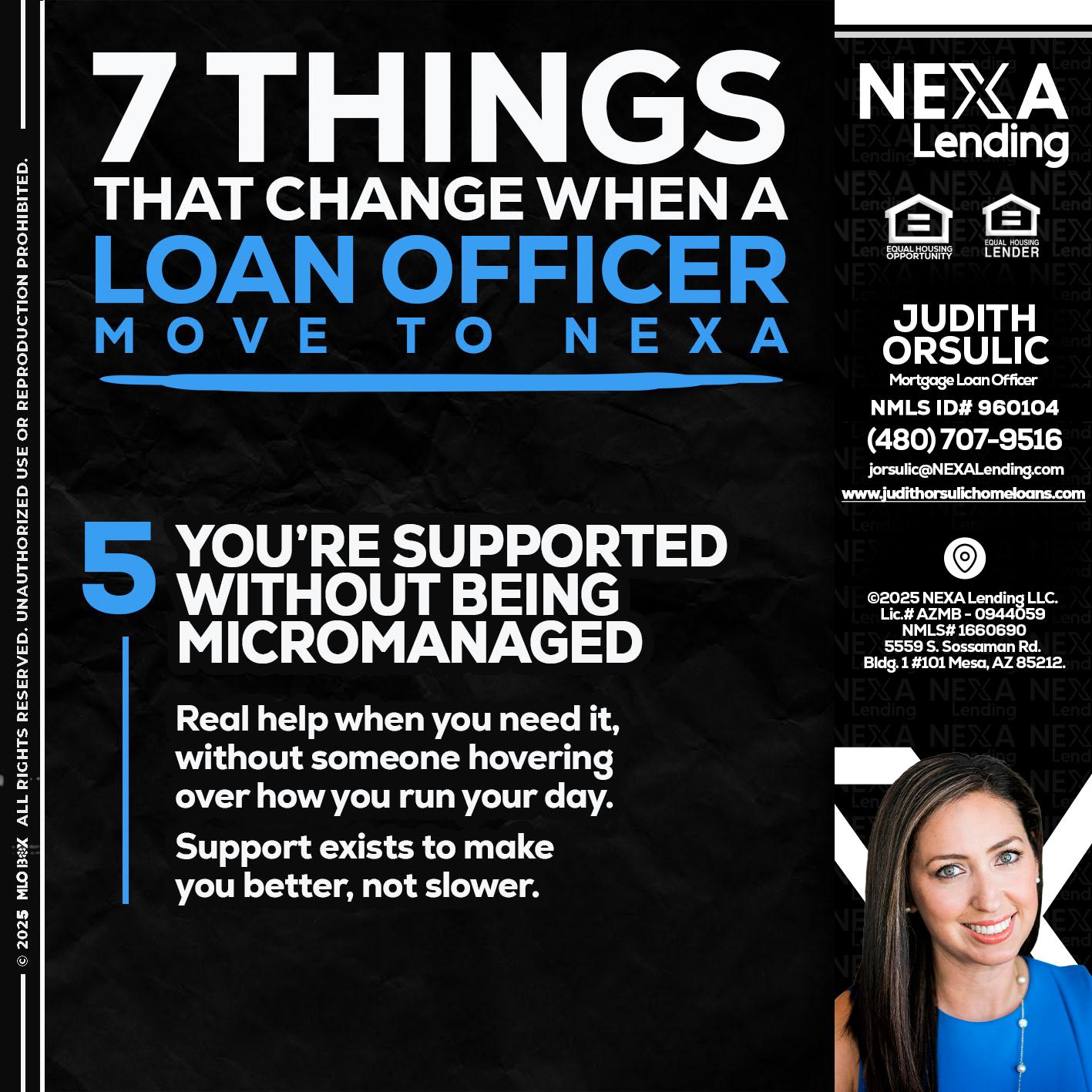 7 THINGS (5) - Judith Orsulic -Mortgage Loan Officer