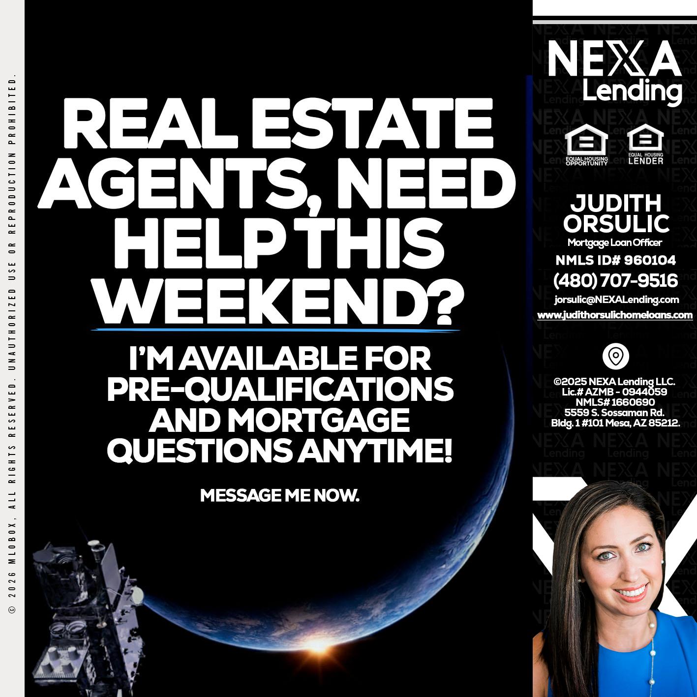 REAL ESTATE AGENTS - Judith Orsulic -Mortgage Loan Officer