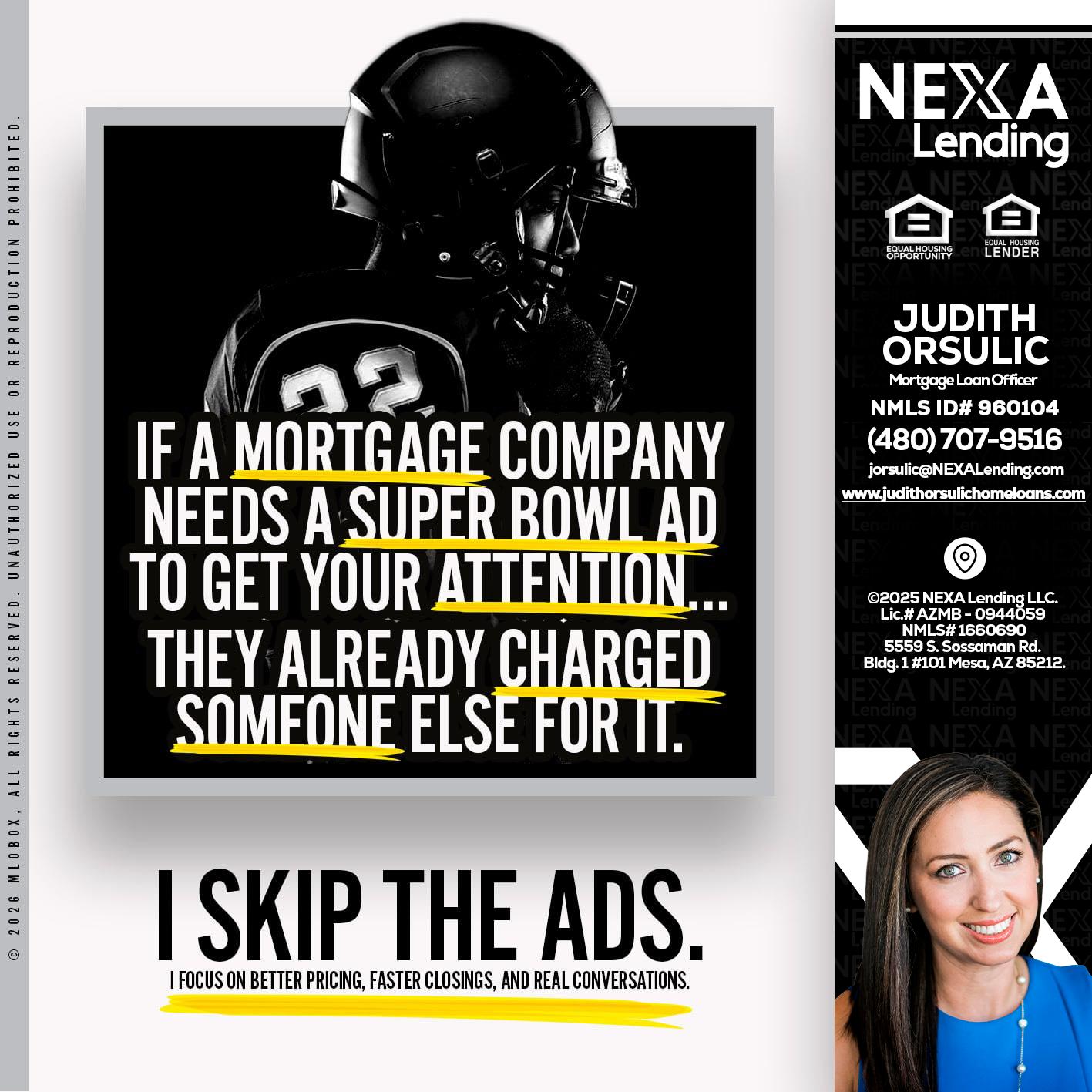 if a mortgage ad - Judith Orsulic -Mortgage Loan Officer