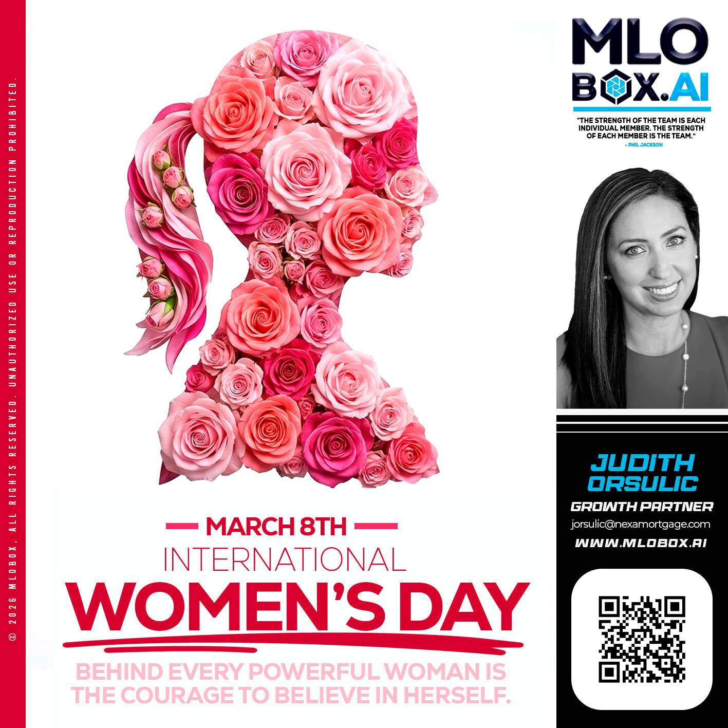 MARCH 8TH - Judith Orsulic -Mortgage Loan Officer