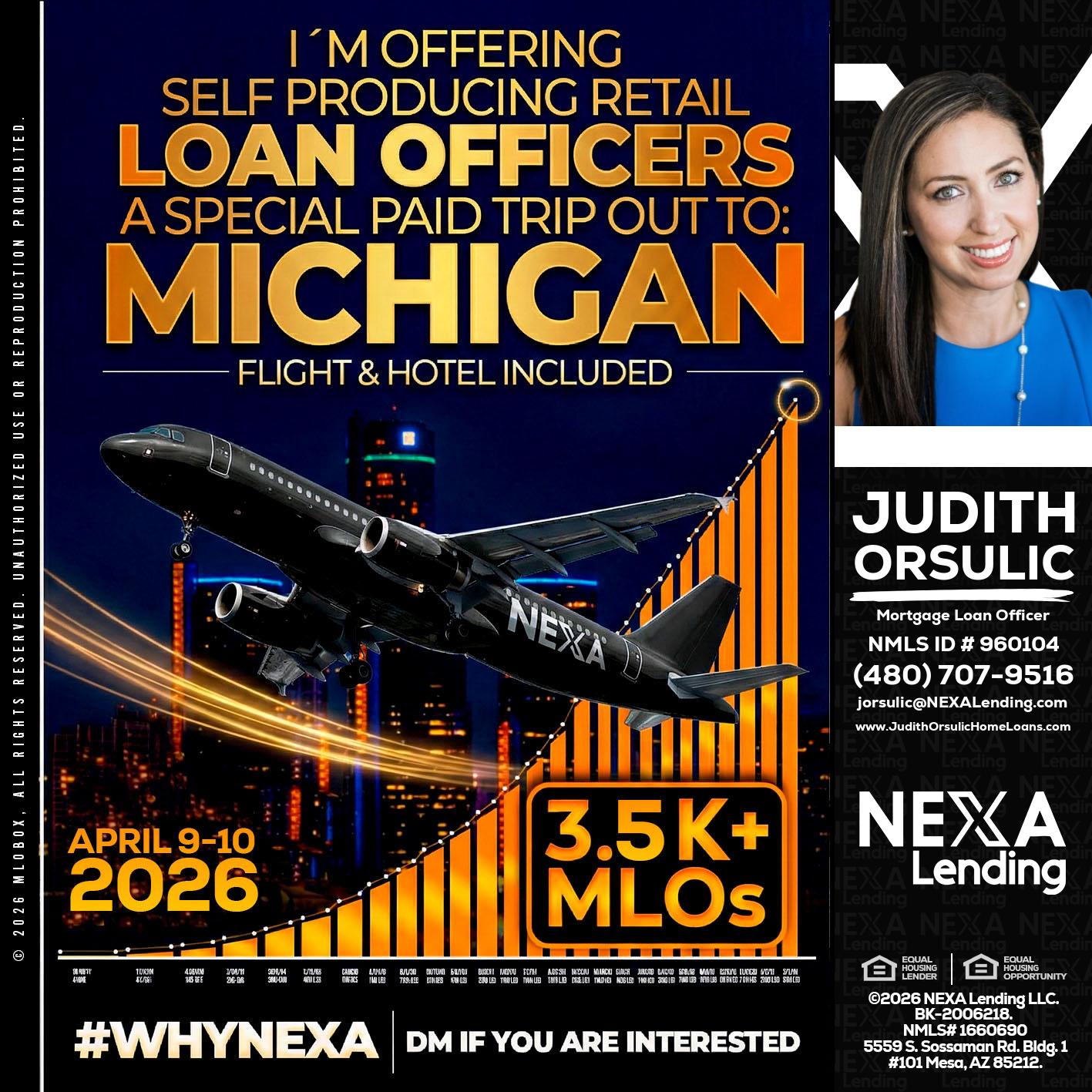 3.5K - Judith Orsulic -Mortgage Loan Officer