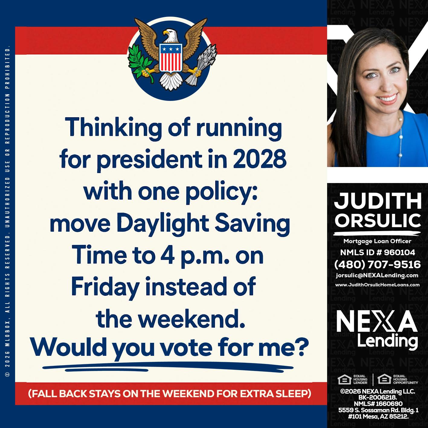 THINKING OF RUNING - Judith Orsulic -Mortgage Loan Officer