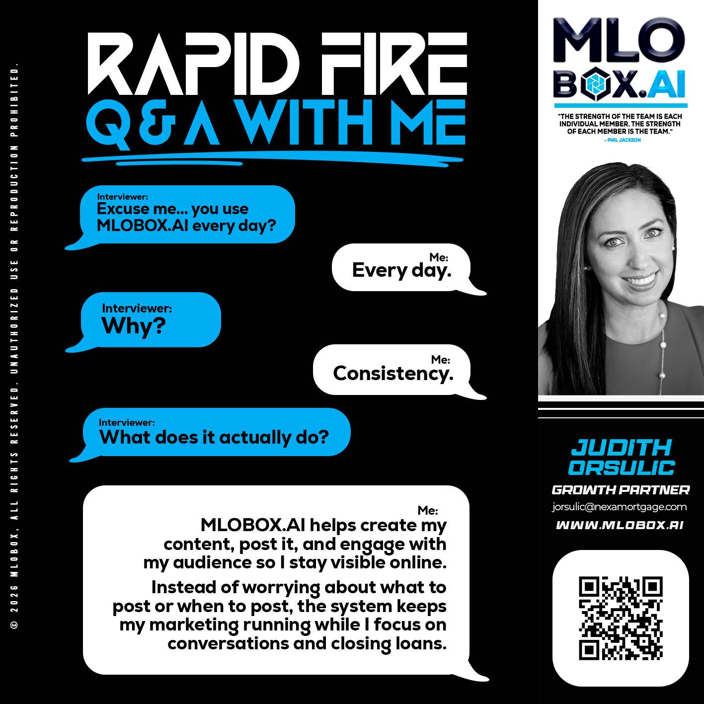 RAPID Q&A - Judith Orsulic -Mortgage Loan Officer