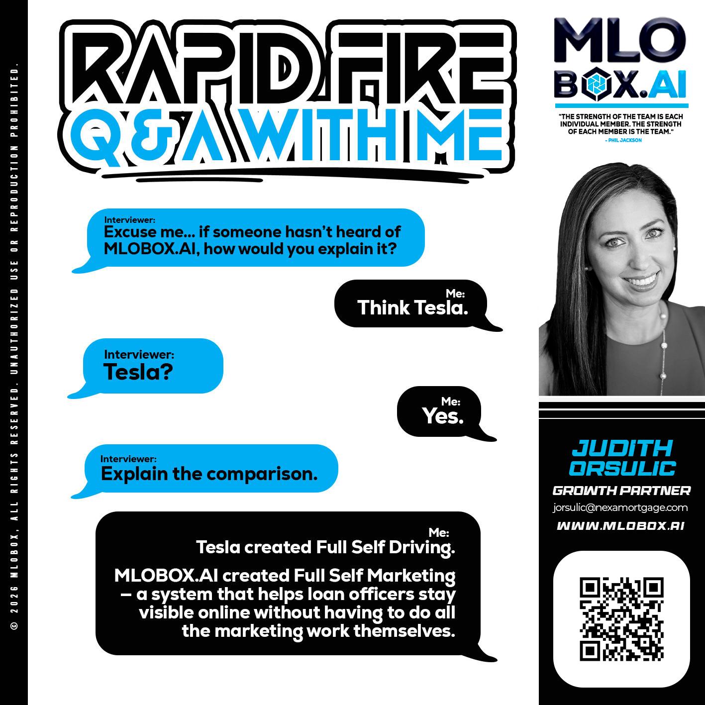 RAPID FIRE Q&A - Judith Orsulic -Mortgage Loan Officer