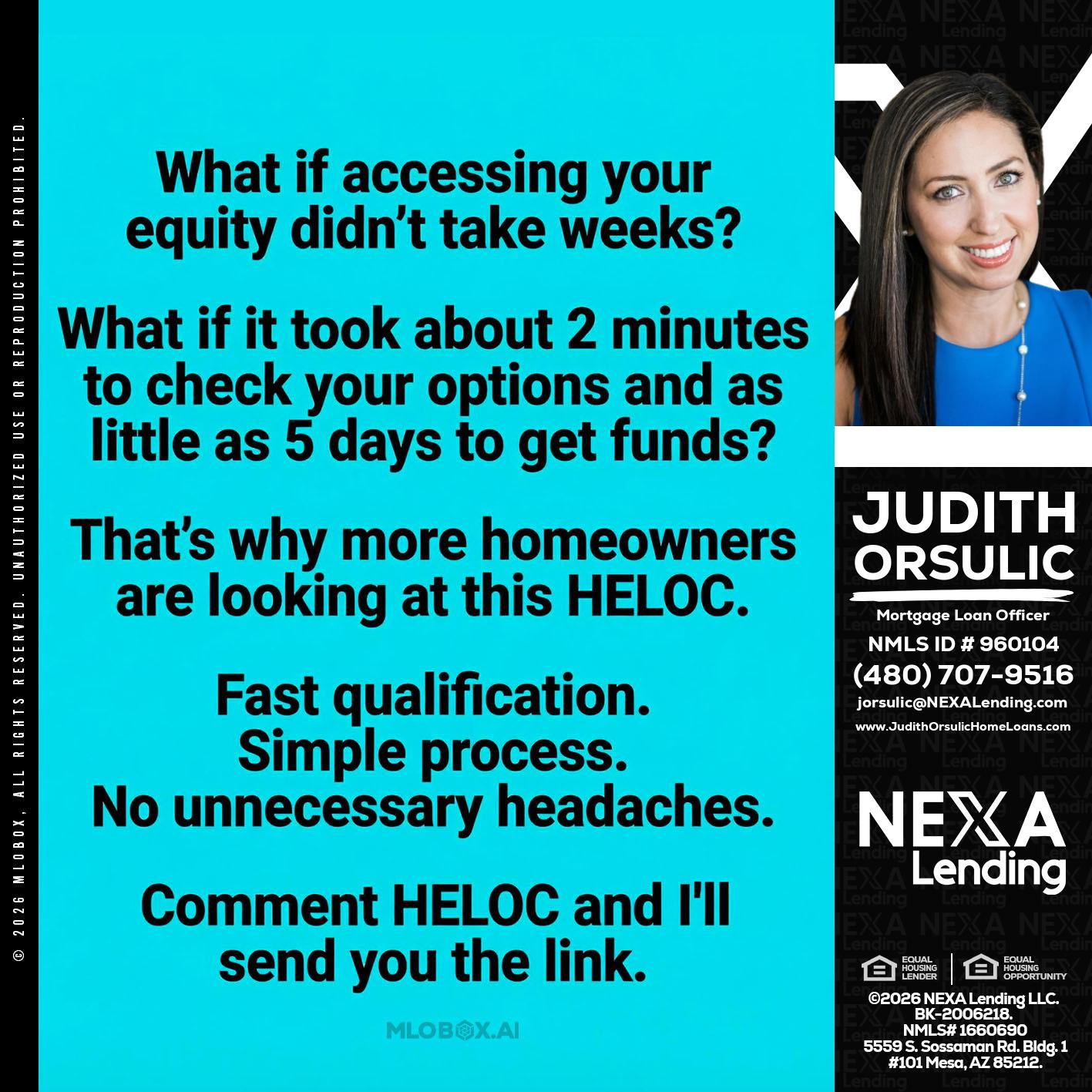 what if - Judith Orsulic -Mortgage Loan Officer