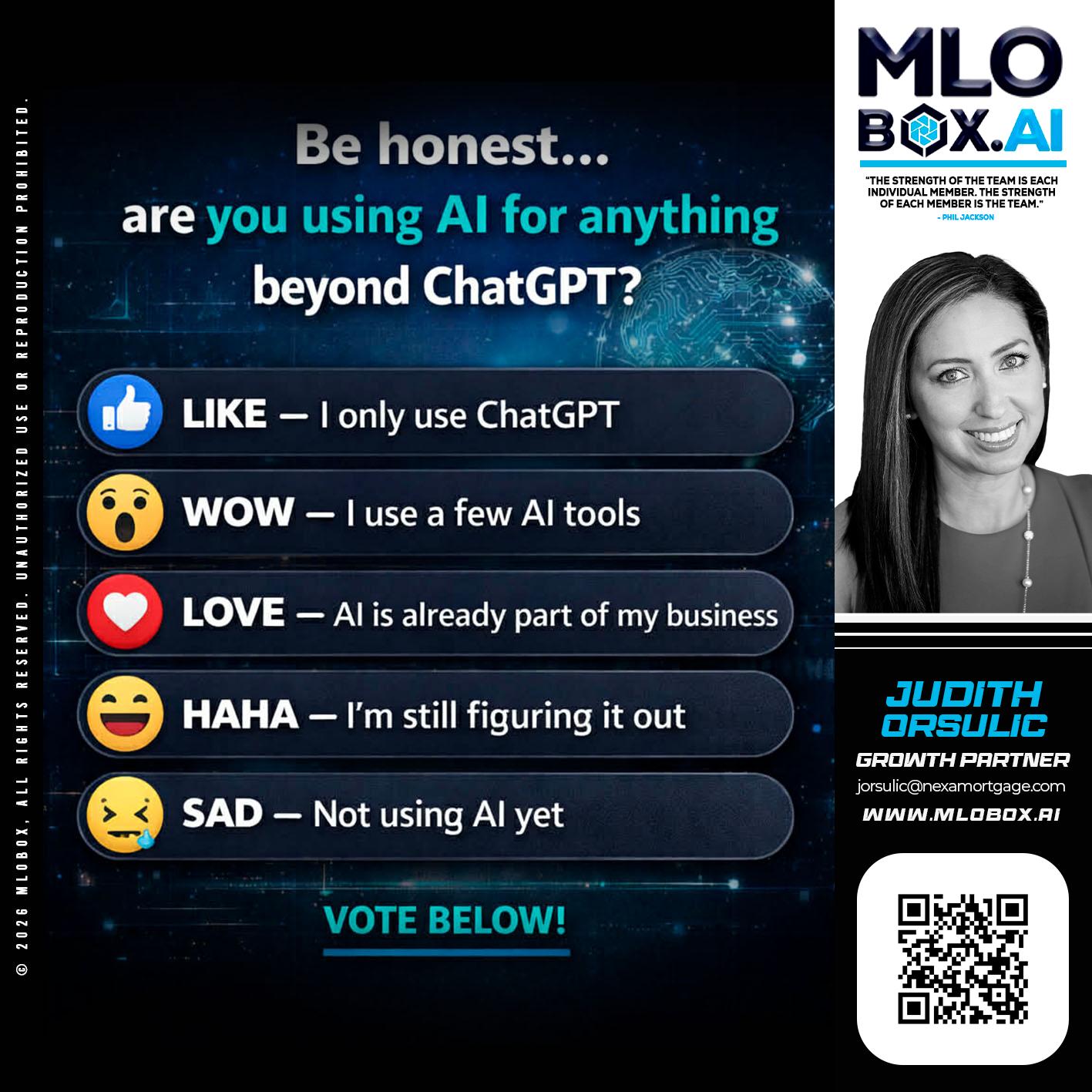 BE HONEST - Judith Orsulic -Mortgage Loan Officer