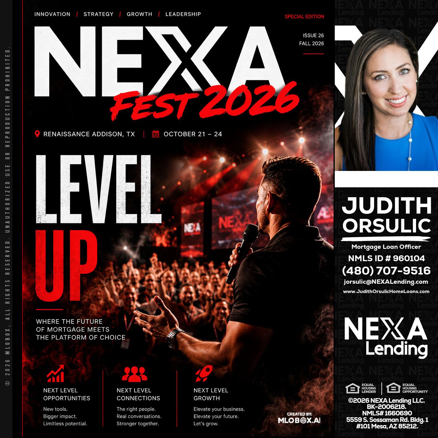 NEXA FEST 2026 - Judith Orsulic -Mortgage Loan Officer