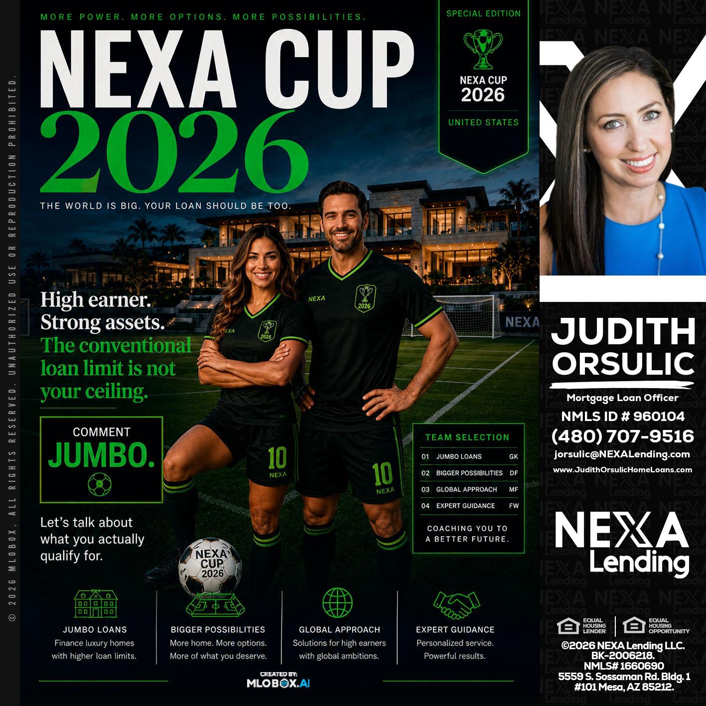 NEXA CUP 2026 - Judith Orsulic -Mortgage Loan Officer