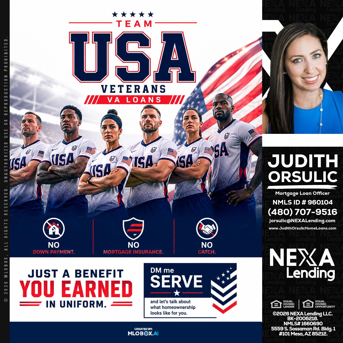 USA TEAM - Judith Orsulic -Mortgage Loan Officer