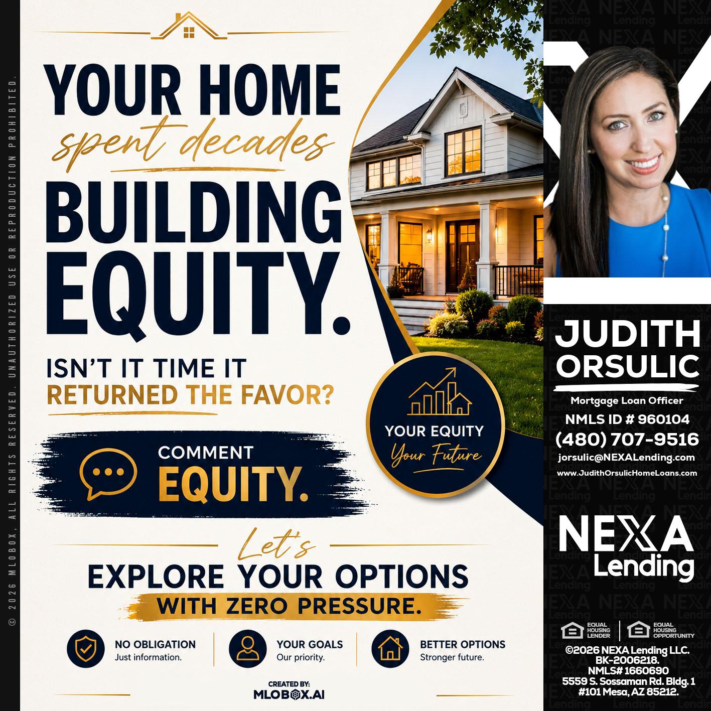 building equity - Judith Orsulic -Mortgage Loan Officer