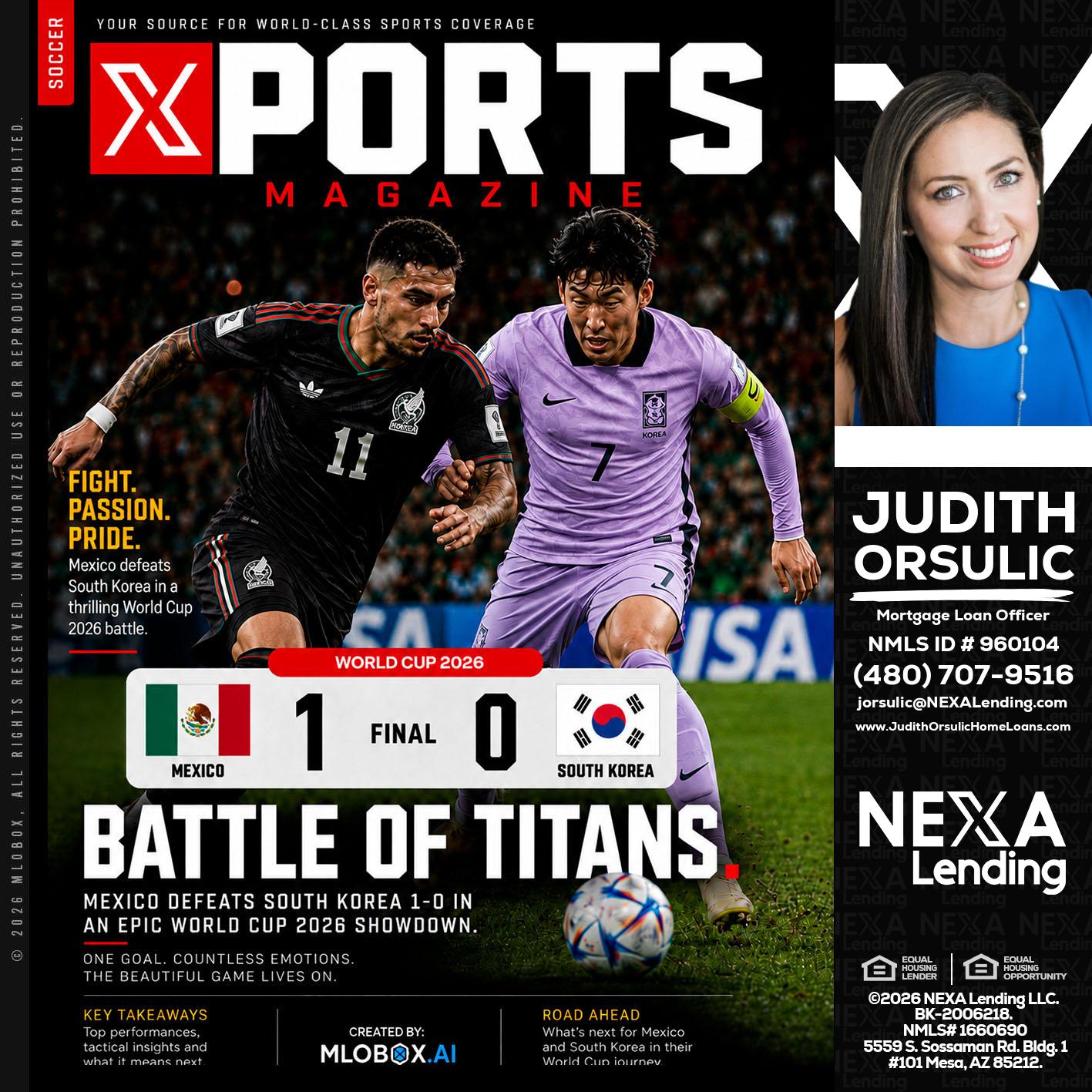 XPORTS MAGAZINE - Judith Orsulic -Mortgage Loan Officer