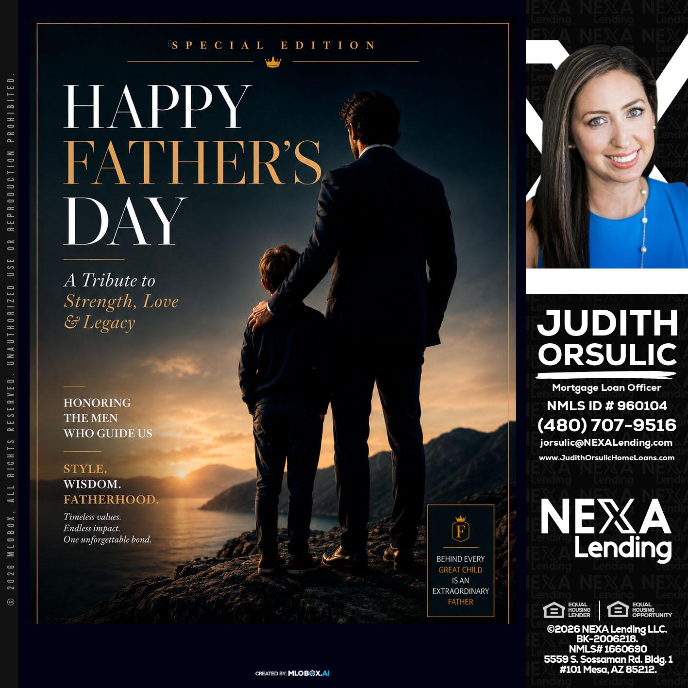 HAPPY FATHERS DAY - Judith Orsulic -Mortgage Loan Officer