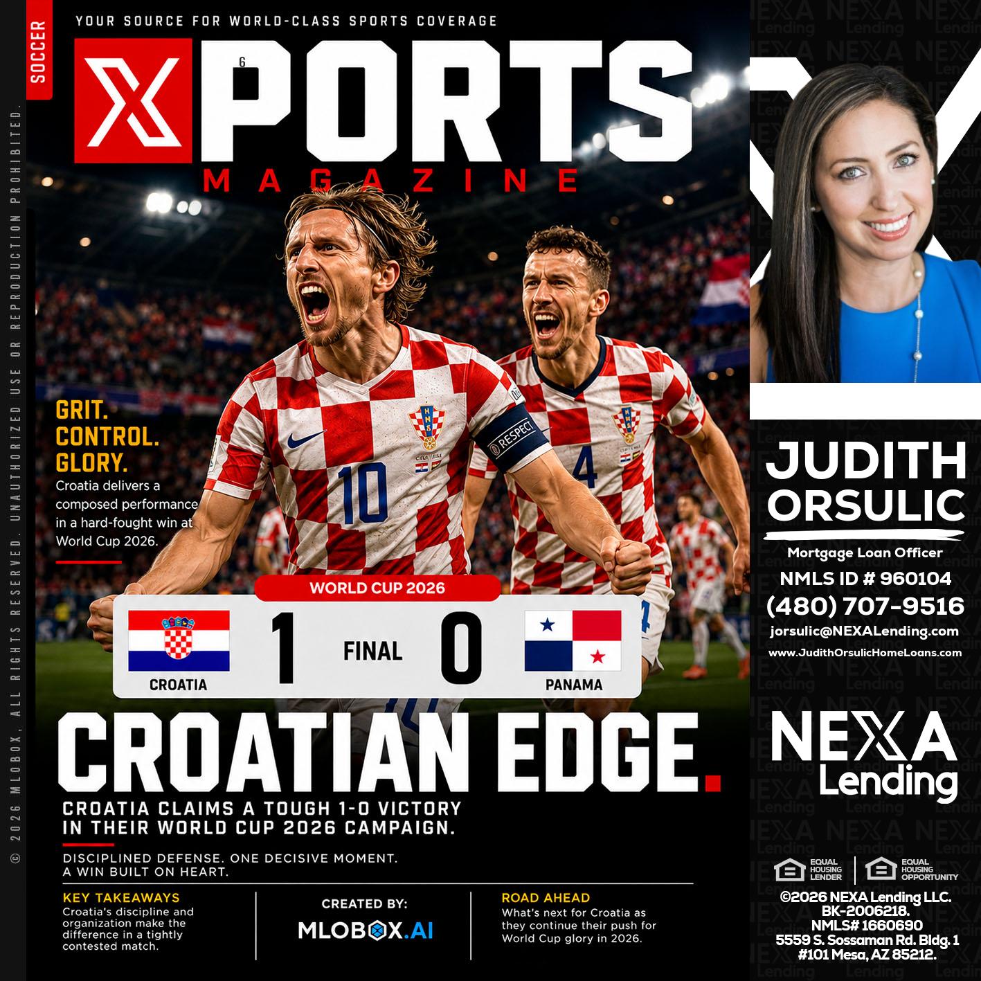 CROATIA 1-0 PANAMA - Judith Orsulic -Mortgage Loan Officer