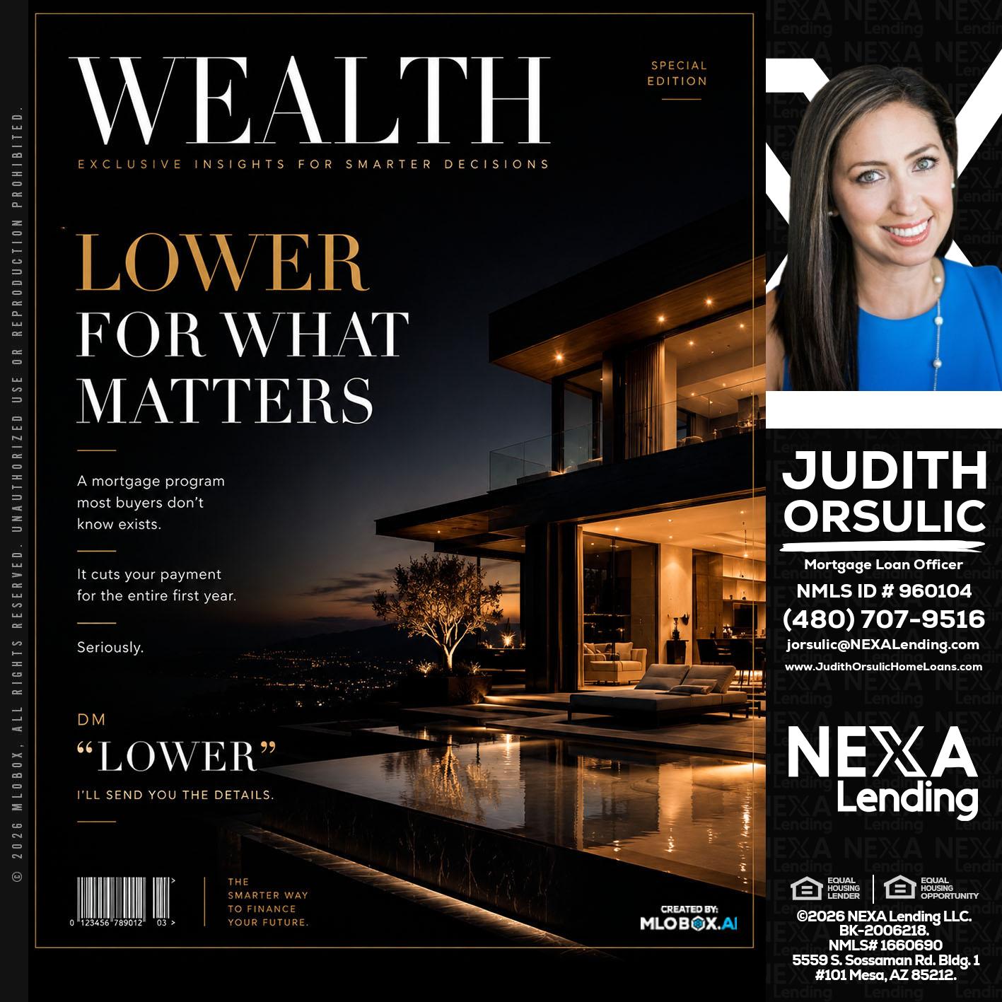 WEALTH - Judith Orsulic -Mortgage Loan Officer