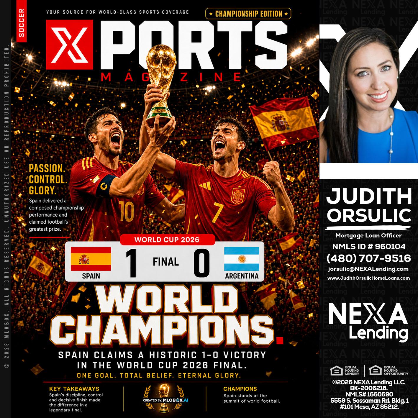 SPAIN CHAMPION - Judith Orsulic -Mortgage Loan Officer